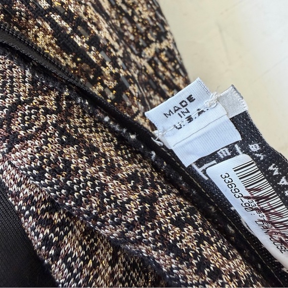 St John Evening Collection Reptile Snake Print Textured Sequin Chic Dress Sz 12 - Picture 4 of 7